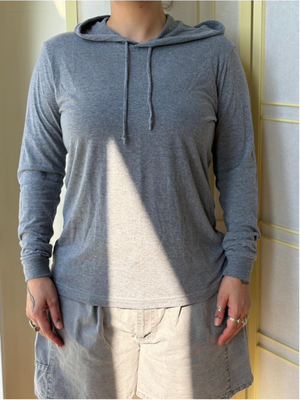 American Apparel Made in the USA Unisex Long Sleeve Casual Hoodie